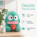 Sanrio Hangyodon Plush Toy, Giant Soft Stuffed Animal Pillow with Mini Octopus Pendant, Kawaii Plush Doll for Kids, Birthday & Christmas Gift