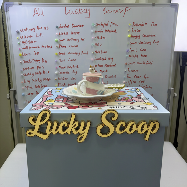 Lucky Scoop Mystery Box – Stationery, Plushies, Home Decor